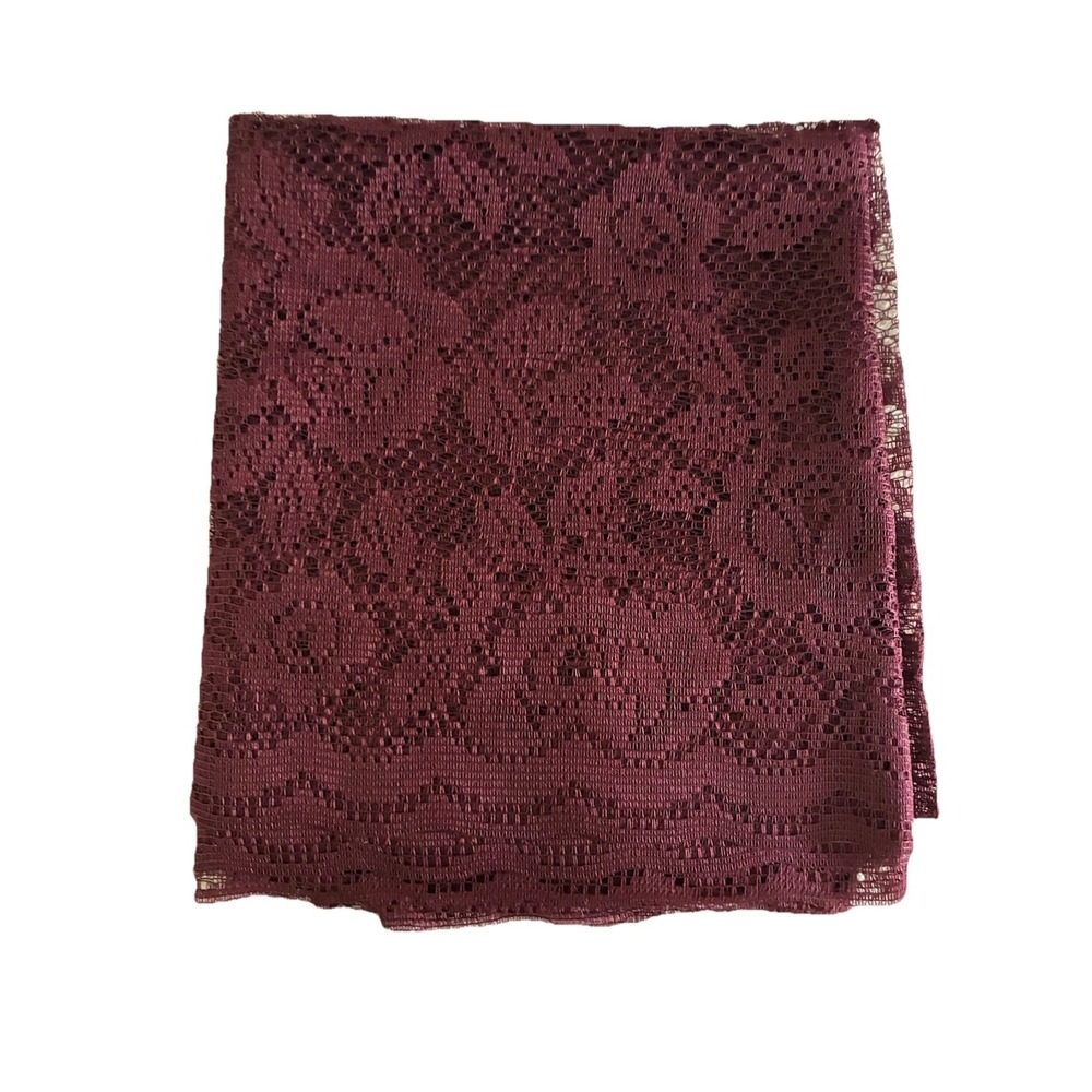Vintage Martha Stewart Curtain With Valance Berry Climbing Rose Lace 80x63" NEW
